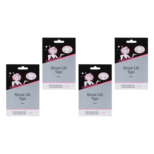 Hollywood Fashion Secrets Breast Lift Tape Clear 1 Pair Invisible Support Pack of 4