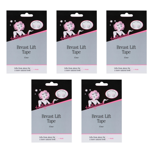 Hollywood Fashion Secrets Breast Lift Tape Clear 1 Pair Invisible Support Pack of 5