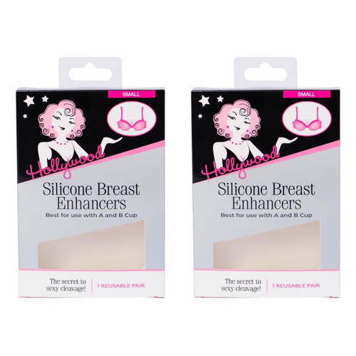 Hollywood Fashion Secrets Silicone Breast Enhancers Small Push Up Inserts Pack of 2
