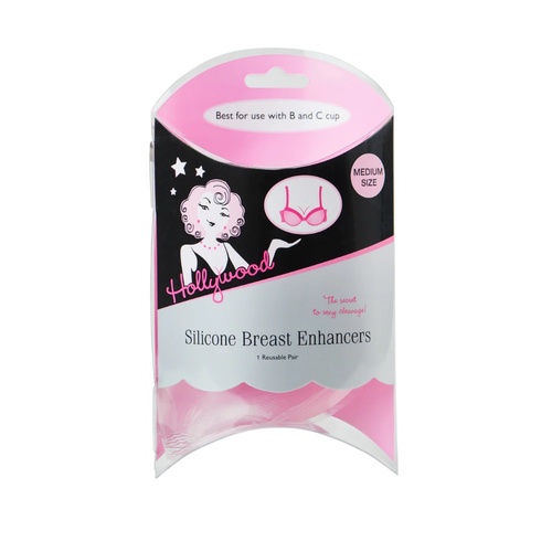 Hollywood Fashion Secrets Silicone Breast Enhancers Med Push Up Inserts