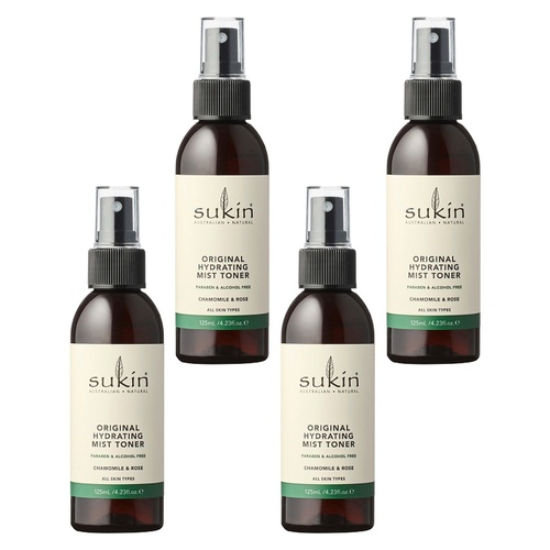 Sukin Hydrating Mist Toner 125mL Pack of 4