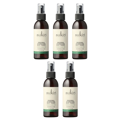 Sukin Hydrating Mist Toner 125mL Pack of 5