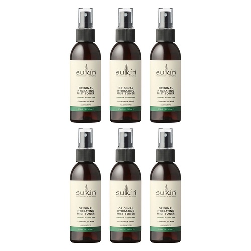 Sukin Hydrating Mist Toner 125mL Pack of 6