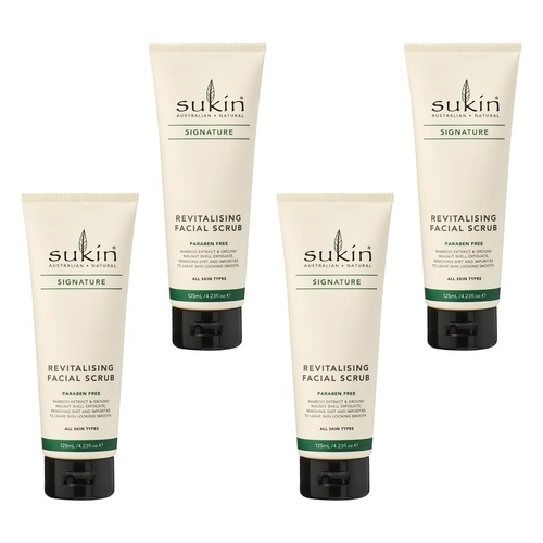 Sukin Revitalising Facial Scrub 125mL Pack of 4