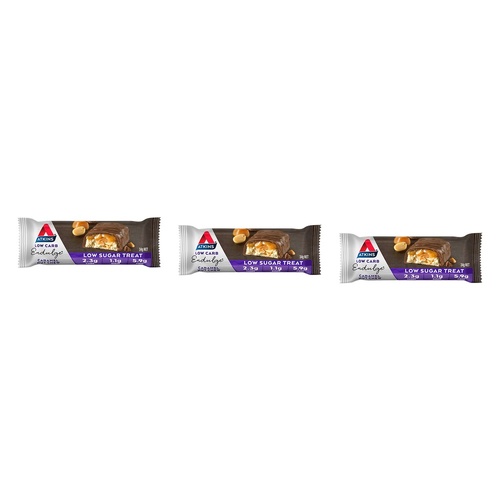 Atkins Endulge Caramel Nut Chew Bar 34g x 15 Bundle of 3