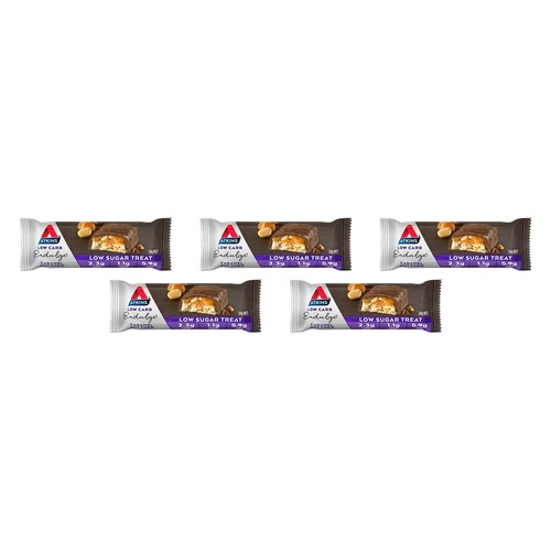 Atkins Endulge Caramel Nut Chew Bar 34g x 15 Bundle of 5