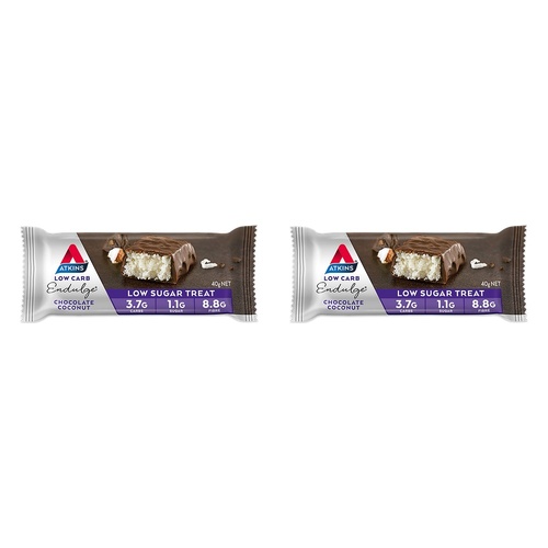 Atkins Endulge Chocolate Coconut Bar 40g x 15 Bundle of 2