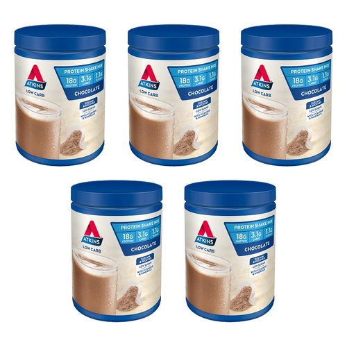 Atkins Low Carb Shake Mix Chocolate 330g x 2 Bundle of 5