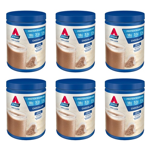 Atkins Low Carb Shake Mix Chocolate 330g x 2 Bundle of 6