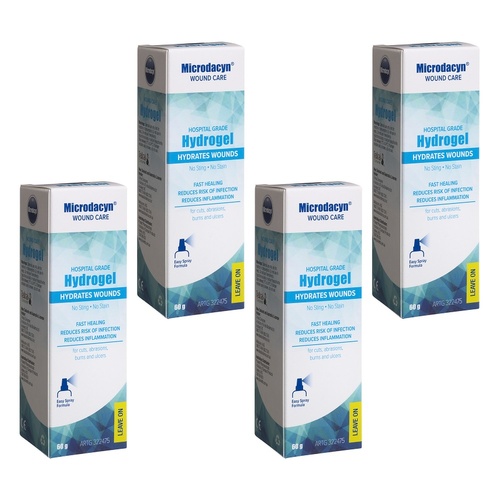 Plunketts Microdacyn Wound Care Hydrogel 60g Pack of 4