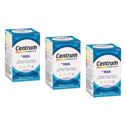 Centrum for Men 60 Tablets Pack of 3