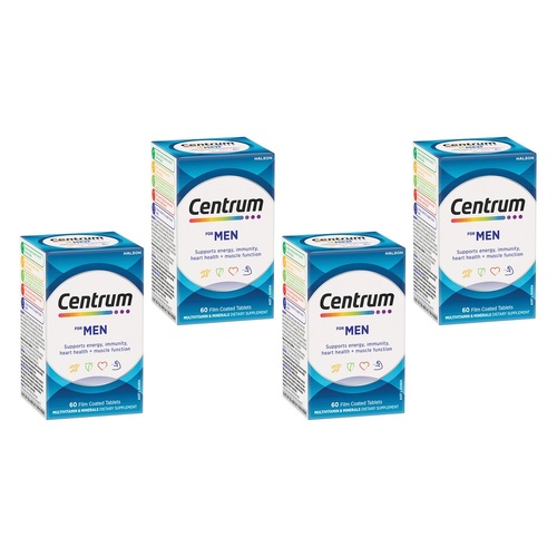 Centrum for Men 60 Tablets Pack of 4