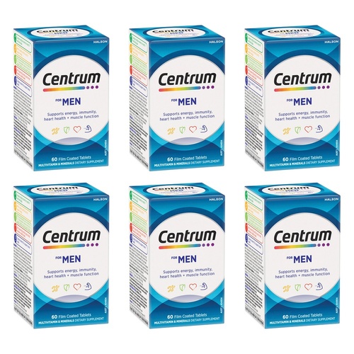 Centrum for Men 60 Tablets Pack of 6