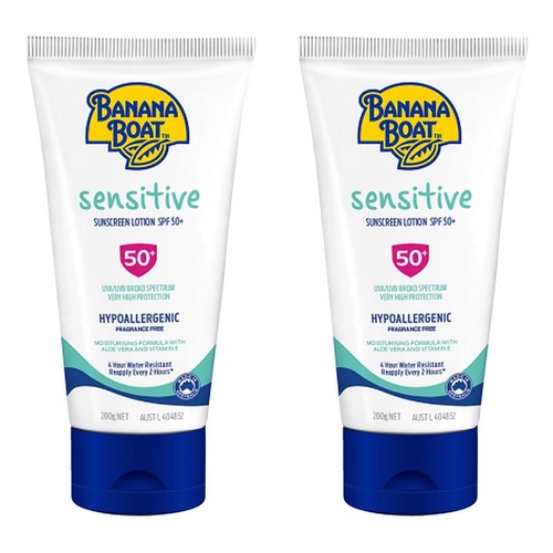 Banana Boat Daily Protect Sensitive SPF 50+ 200g Pack of 2