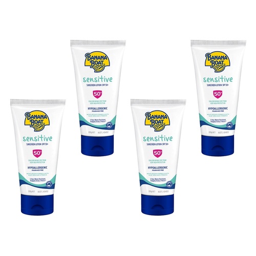 Banana Boat Daily Protect Sensitive SPF 50+ 200g Pack of 4