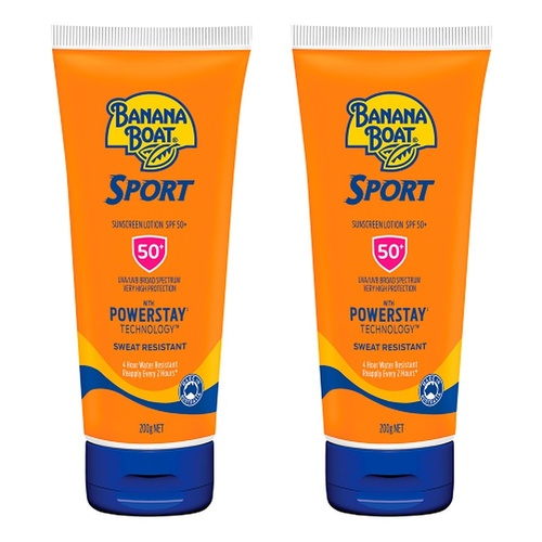Banana Boat Sport Sunscreen SPF50+ 200g Pack of 2