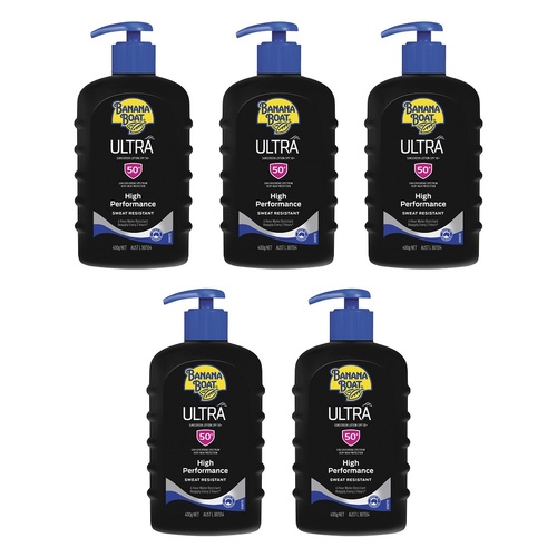 Banana Boat Ultra Sunscreen SPF50+ 400g Pack of 5