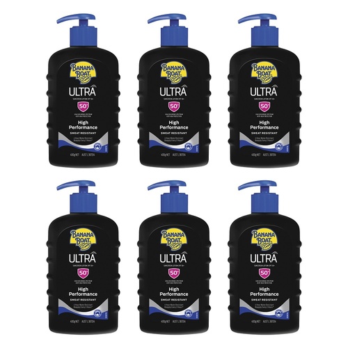 Banana Boat Ultra Sunscreen SPF50+ 400g Pack of 6