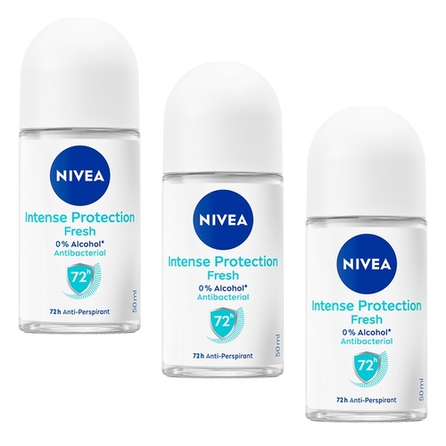 Nivea Intense Protection Fresh 72H Anti-Perspirant 50mL Pack of 3