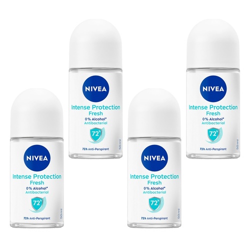 Nivea Intense Protection Fresh 72H Anti-Perspirant 50mL Pack of 4