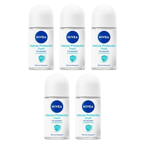 Nivea Intense Protection Fresh 72H Anti-Perspirant 50mL Pack of 5