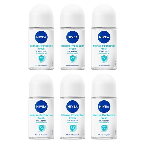 Nivea Intense Protection Fresh 72H Anti-Perspirant 50mL Pack of 6