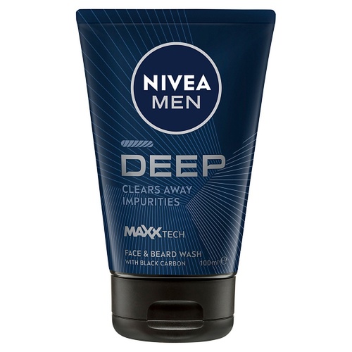 Nivea Men Deep Face & Beard Wash 100mL