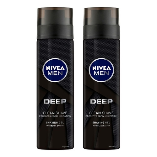 NIVEA Men Deep Shaving Gel 200mL Pack of 2