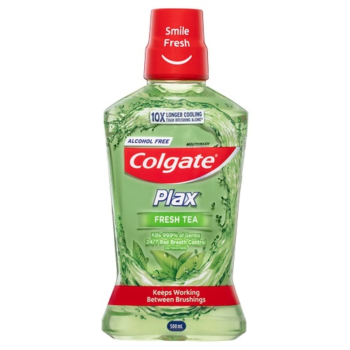 Colgate Plax Mouthwash Fresh Tea 500mL x 4