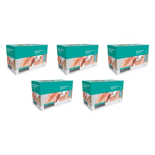 AERO Wash Saline 0.9% 15mL 60 Pack Bundle of 5
