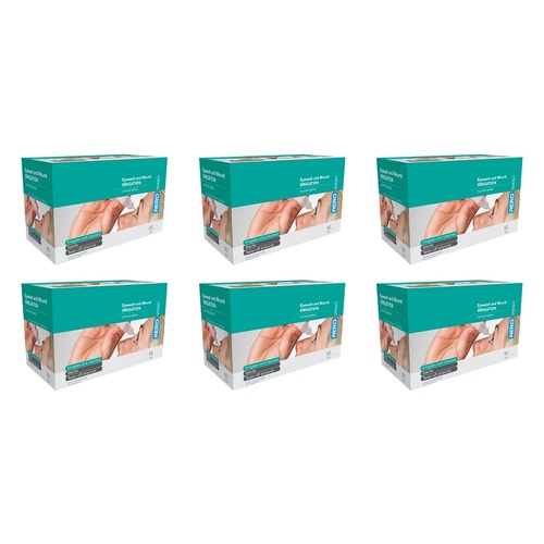AERO Wash Saline 0.9% 15mL 60 Pack Bundle of 6
