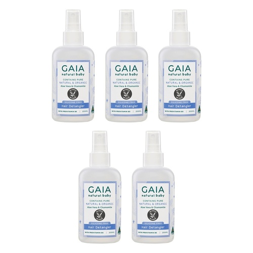 GAIA Natural Baby Conditioner Detangler 200mL Pack of 5