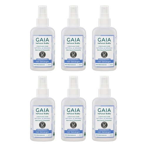 GAIA Natural Baby Conditioner Detangler 200mL Pack of 6