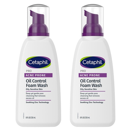 Cetaphil Pro Acne Prone Oil Control Foam Wash 236mL Pack of 2
