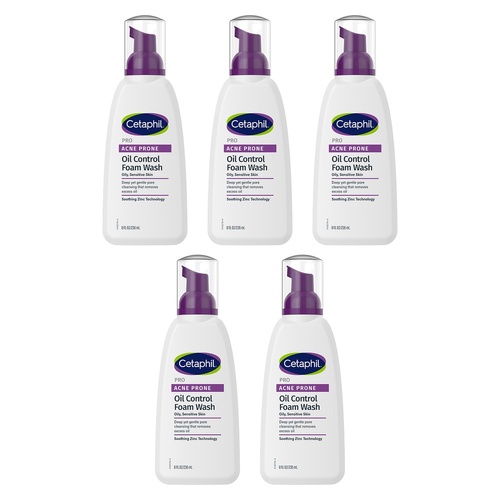 Cetaphil Pro Acne Prone Oil Control Foam Wash 236mL Pack of 5
