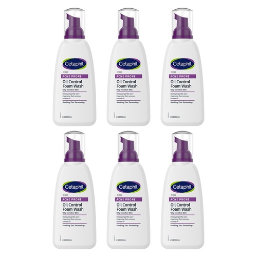 Cetaphil Pro Acne Prone Oil Control Foam Wash 236mL Pack of 6