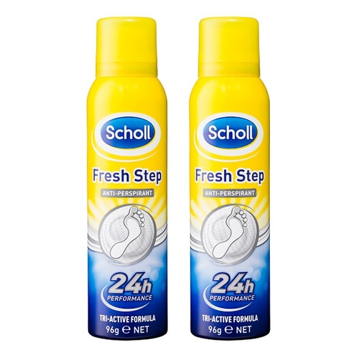 Scholl Fresh Step Antiperspirant Foot Spray 98g Pack of 2