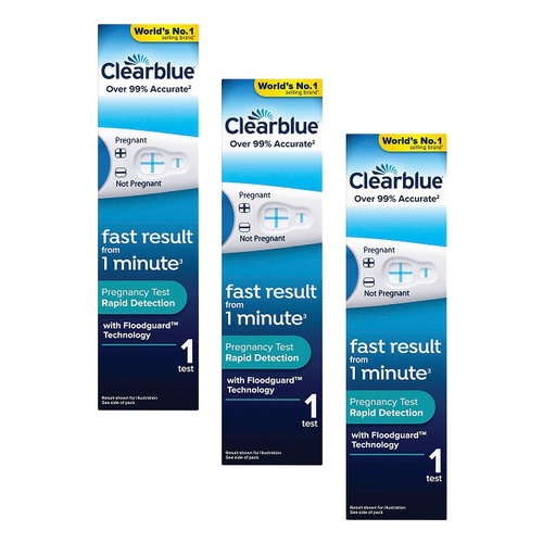 Clearblue Rapid Detection Pregnancy Test Pack of 3