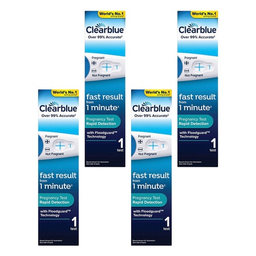 Clearblue Rapid Detection Pregnancy Test Pack of 4