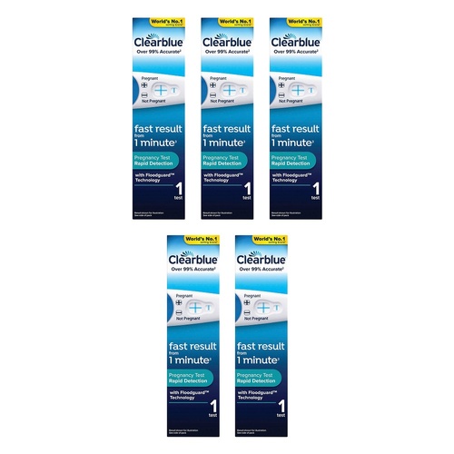 Clearblue Rapid Detection Pregnancy Test Pack of 5