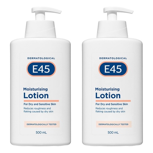 E45 Moisturising Lotion 500mL Pack of 2