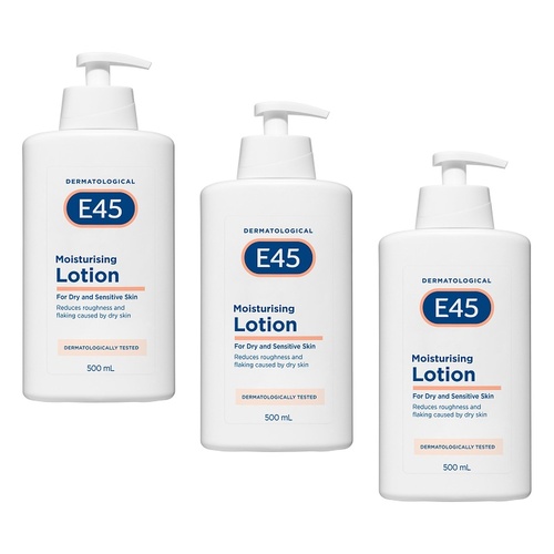 E45 Moisturising Lotion 500mL Pack of 3