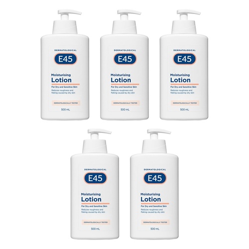 E45 Moisturising Lotion 500mL Pack of 5