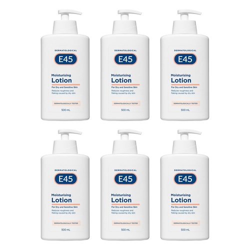 E45 Moisturising Lotion 500mL Pack of 6