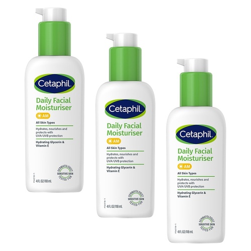 Cetaphil Daily Facial Moisturiser 118mL Pack of 3