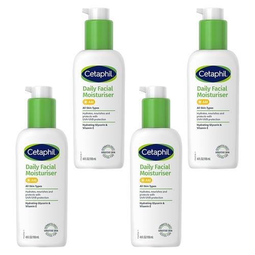 Cetaphil Daily Facial Moisturiser 118mL Pack of 4