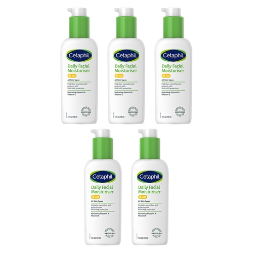 Cetaphil Daily Facial Moisturiser 118mL Pack of 5