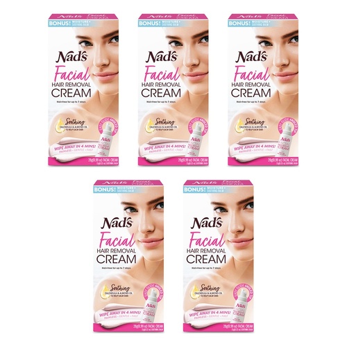 Nad's Facial Hair Removal Cream 28g Pack of 5