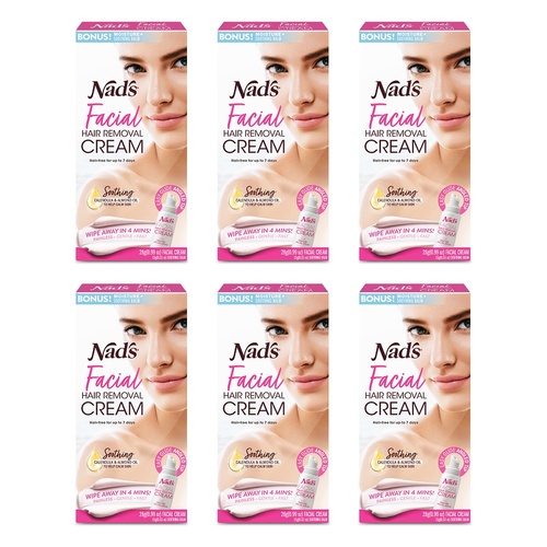 Nad's Facial Hair Removal Cream 28g Pack of 6