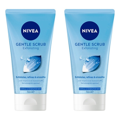 NIVEA Gentle Exfoliating Scrub 150mL Pack of 2